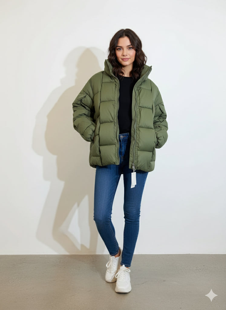 Heavyweight Quilted Khaki Jacket