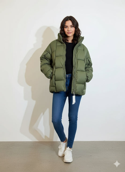 Heavyweight Quilted Khaki Jacket