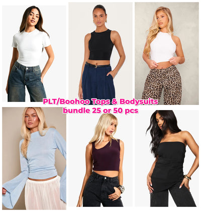 PLT/Boohoo Bodysuit & Top bundle 25 or 50 pieces