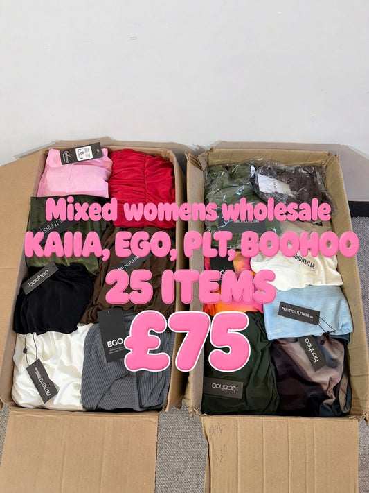 Mixed Wholesale Womens Clothing Box - Online Brands mostly Kaiia, PLT, Boohoo & Ego